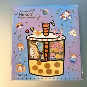 Corgi Boba Sticker Set